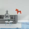 thumbnail image 2 of Estatua de Buda mono Dala Horse, figura coleccionable, escultura de Sun Wukong, adorno de animal Dalecarlian para hotel, patio, patio trasero, estante, 2 of 8
