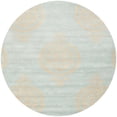 thumbnail image 4 of SAFAVIEH Soho Quinton Geometric Wool Area Rug, Blue/Beige, 3'6" x 5'6", 4 of 10