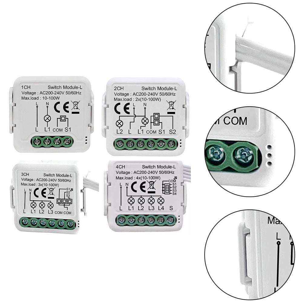 For Tuya for Zigbee for Smart Light Switch Module, No Neutral Conductor Required A