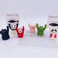 thumbnail image 3 of POINTERTECK Cartoon Style Message Holder Anti-wear Resin Pig Panda Cat Frog Card Stock Clip for Desktop, 3 of 10