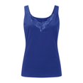 thumbnail image 4 of Basic Camisole For Women Tanks Tops Lace V Neck Vest Solid Strap Plus Size Sleeveless Basic Casual Undershirt, 4 of 5