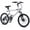 Silver, variant on Costway 6-Speed Commuter Bicycle,20 LED-lit Hybrid Bike with Stereo Speakers,2 Disc Brakes Black