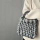 thumbnail image 3 of JIOMAY Bolso de mano de punto para mujer 2024 Bolso de lujo de marca de diseñador Suave tejido a mano Moda Lindo Bolso de crochet de hilo informal para mujer, 3 of 5