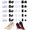 O-shaped+U-shaped, variant on 20 Pairs Anti-Slip Noise-Reduction High Heel Caps, 5 Sizes PVC Stiletto Heel Protectors for Outdoor