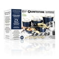 thumbnail image 3 of Granitestone 15 Pc Hammered Pots and Pans Set Non stick Cookware Set Pot and Pan Set Nonstick with Utensils, Induction Ready & Dishwasher Safe, Charleston Collection, 3 of 9
