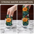 thumbnail image 4 of 2 Pcs Pioneer Flower Floral Print Pattern Kitchen Towels, Funny Microfiber Dish Towel Set, 18" X 26" Tea Towels, 4 of 6