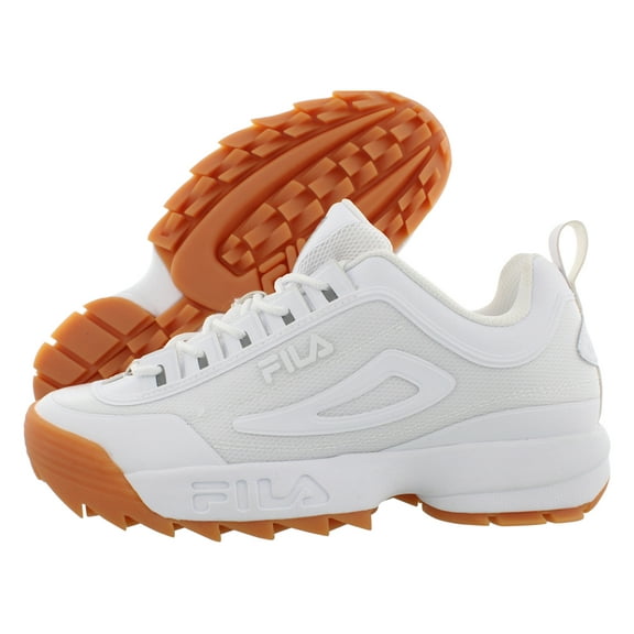 Fila Disruptor II No-Sew Mens Shoes Size 7.5, Color: White/White/Gum