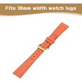 thumbnail image 3 of ABDFHE-Genuine Leather Watch Band Quick Release Replacement Watch Strap with Stainless Steel Buckle for Men Women, 3 of 4