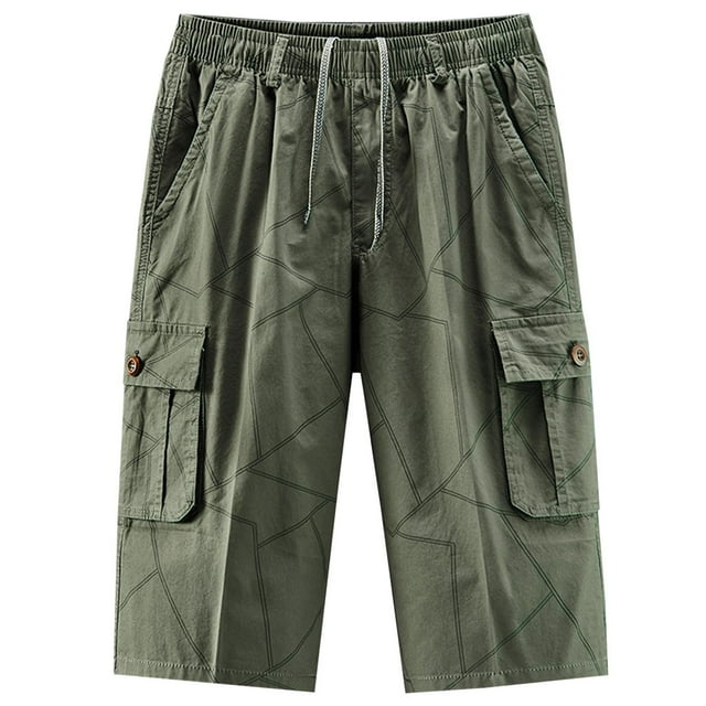 Birdeem Shorts pour Hommes Mode Sports Multi-Poches Décontracté Été Taille Élastique Demi-Short