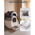 thumbnail image 4 of Automatic Litter Box, Smart Self-Cleaning Cat Litter Box with Odor Control, Safety Sensors, 76L Drum, 13L Waste Bin and Tuya App Control for Cats 3.3–28 lb, 4 of 8