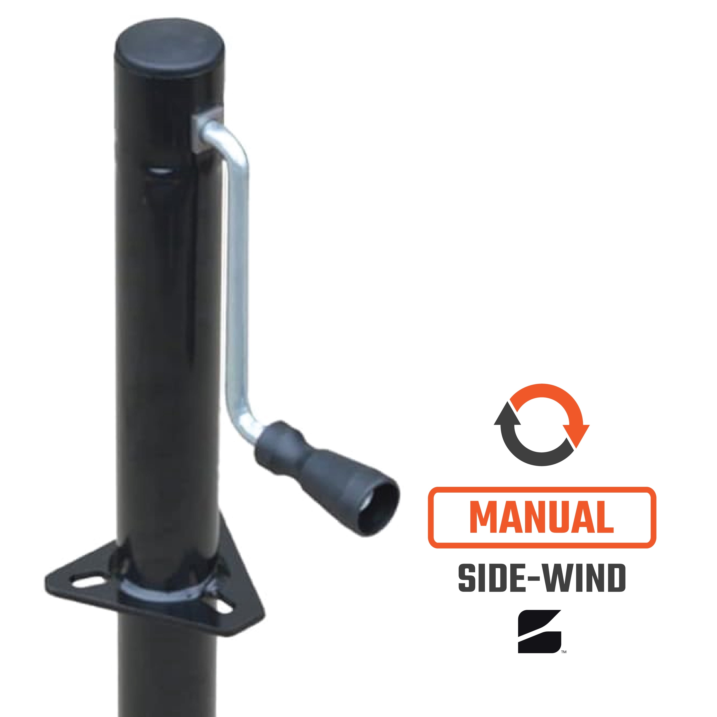 Bastion Heavy Duty 5000lb Capacity A-Frame Trailer Jack with Rectangular Footpad