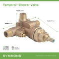 thumbnail image 3 of Temptrol Brass Pressure-Balancing Shower Valve with Service Stops, 3 of 3