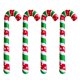 thumbnail image 2 of 5uds. Globos navideños de bastón de caramelo para decoración interior y exterior (rojo impreso), 4 Uds., 2 of 2