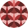 thumbnail image 1 of Ahgly Company Machine Washable Indoor Square Transitional Pastel Red Pink Area Rugs, 3' Square, 1 of 7