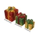 thumbnail image 3 of Juego de 3 cajas de regalo decorativas con luces navideñas | Decoración navideña LED multicolor con luces blancas cálidas | Cajas de decoración navideña para interiores con control remoto | Ideal, 3 of 6