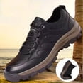 thumbnail image 5 of Mepaouo Men's Winter Snow Booties Waterproof Casual Work Shoes Fleece Lined Walking Ankle Boots(Black,7.5), 5 of 8