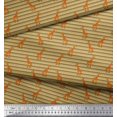 thumbnail image 2 of Soimoi Tissu Poly Georgette à Rayures et Imprimé d'Animaux Girafe 1 Yard 52 Pouces de Large, 2 of 3
