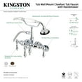 thumbnail image 2 of Aqua Vintage AE420T5 Clawfoot Tub Faucet with Hand Shower, Oil Rubbed Bronze, 2 of 7