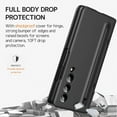 thumbnail image 5 of Compatible Samsung Galaxy Z Fold 3 Case with S Pen Holder and S Pen,Kickstand Hinge Protection Case for Samsung Z Fold 3 Case Screen Protector,Samsung Fold 3 Case Galaxy Fold 3 Phone Case Black, 5 of 14