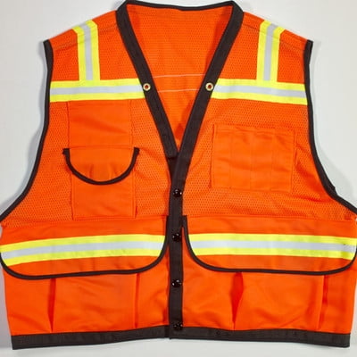 

Mutual Industries 20035-0-107 ANSI Class 2 Non Durable Flame Retardant Vest Mesh Orange -4xlarge