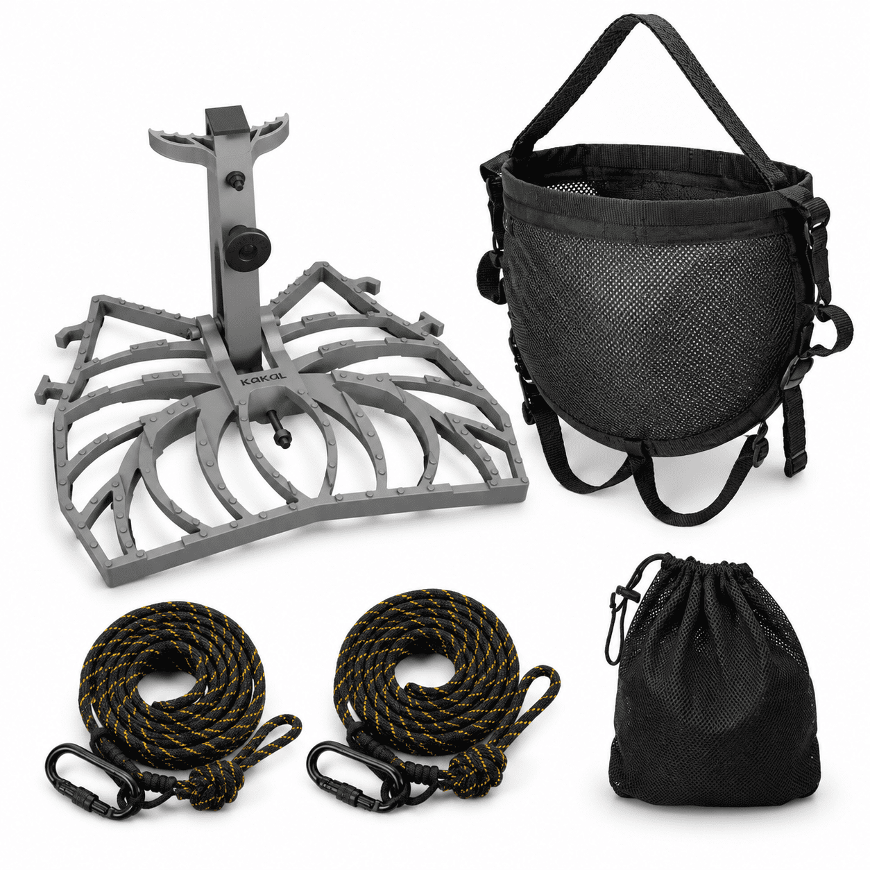 Tree Saddle Kit with Aluminum Platform Safety Harness and Ropes
