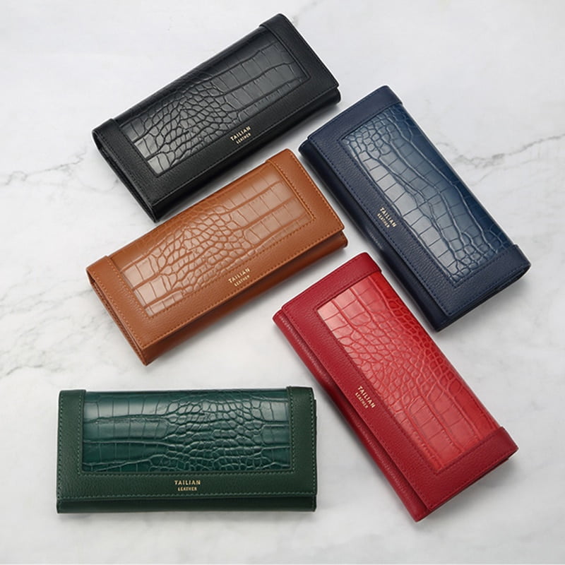 Qwzndzgr Women's Luxury Leather Wallet