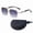 Jin Shuanggui C2, variant on Men's Square Aviator Sunglasses Gold Frame Blue Gradient Lens UV Protection