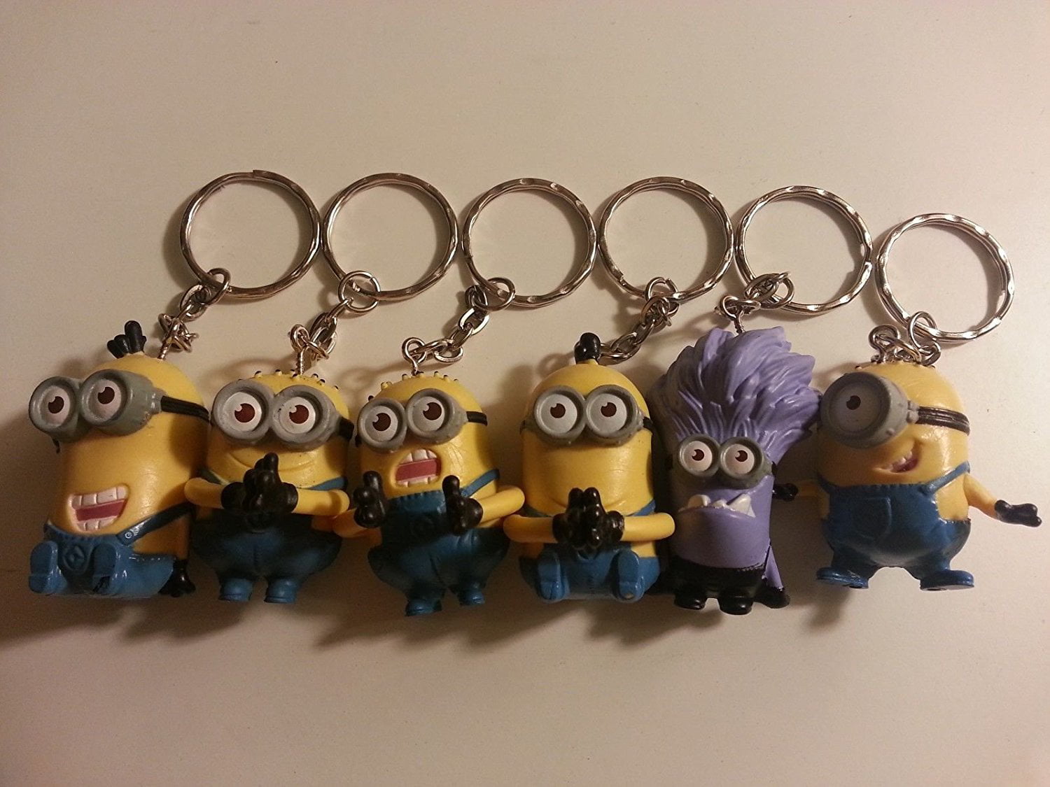 Despicable Me Minion Boxed 3D Figure Clip On Toy Collectable Keyring Charm  NEW 