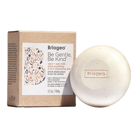 BRIOGEO Be Gentle, Be Kind Aloe + Oat Milk Ultra Soothing 3-in-1 Cleansing Bar
