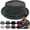 Green, variant on Summer Breathable Mesh Pork Pie Hat,Retro Straw Breathable Sun Protection Cap,Lightweight Fedora Bowler Hat