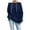 Navy Long Sleeve Shirts, variant on Womens Off Shoulder Sweatshirts Long Sleeve Drawstring Sweater Spring Fall Fashion Casual Oversized Loose Fit Streetwear Navy,XXL
