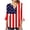 02-Red-250th Anniversary USA, variant on Womens 250th Anniversary USA Blouses 4th of July American Flag Shirts Cute 3/4 Bell Sleeve V Neck Patriotic Tunic Tops Navy L