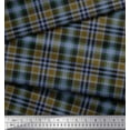 thumbnail image 3 of Soimoi Modal Satin Fabric Gingham Check Printed Fabric 1 Yard 42 Inch Wide, 3 of 3