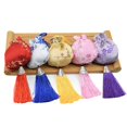 thumbnail image 1 of 3 Pcs Mixed Color Chinese Style Scented Exquisite Embroidery Small Cloth Sachet Wormwood Bag for Gift, 1 of 5