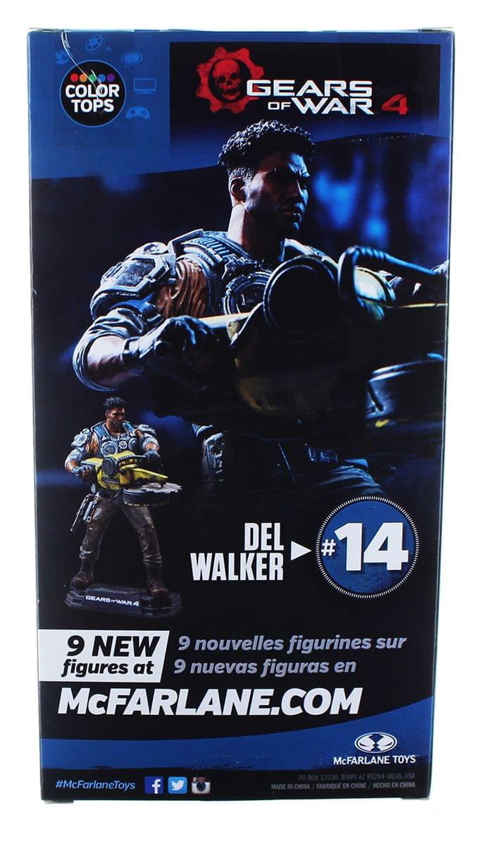McFarlane Gears of War Color Tops Blue Wave Del Walker Action Figure