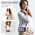 thumbnail image 5 of Compatible with Samsung Galaxy S25 Ultra Wallet Case, 10 Card Slots & 1 Zipper Coin Pocket & 1 Cash Slot & 1 Cash Pocket & Lanyard & Crossbody Strap & Kickstand & RFID Blocking Phone Case, Purple, 5 of 10