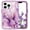 Purple Marble, variant on Marble Pattern Case for iPhone 11 Pro Max,Cute Heavy Duty 3 in 1 Full Body Shockproof Hard PC+Soft Silicone TPU Bumper Drop Protective Stylish Women Girls Phone Case Cover,Purple Marble