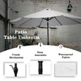 thumbnail image 4 of Vineego 9 FT Market Patio Umbrella Outdoor Straight Umbrella with Tilt Adjustable,White, 4 of 8
