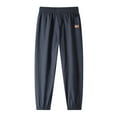 thumbnail image 6 of khonts Clearance,Men's Solid Color Elastic Waist Drawstring Casual Pants Loose Fit Outdoor Dry Fit Trousers Workout Lightweight Walking Joggers with Multiple Pockets GY2 XL, 6 of 6