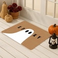 thumbnail image 6 of 2 Pcs Halloween Door Mat Outdoor Ghost Welcome Doormats for Front Door 24 x 16 Inch, Non Slip Ghost Coir Floor Mat Black White Stripe Halloween Rug for Entryway Front Porch, Floor Mats and Doormats, 6 of 6