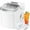 White, variant on YUKOOL Countertop Ice Maker with Handle Portable Ice Maker, 26lbs/24 Hours, 6 Minutes/9 Ice Cubes, S/L Bullet Ice, Self Cleaning, Suitable for Home, Kitchen, Office, Leisure Area(Black)