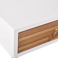 thumbnail image 3 of Adore Decor Jupiter Modern 2-Drawer Wood Desk Console Table in White, 3 of 15
