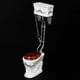 thumbnail image 2 of Vintage Victorian Style Bathroom Porcelain Toilet Doll House Miniature White Gold, 2 of 5