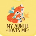 thumbnail image 4 of Inktastic Auntie Loves Me Woodland Fox Boys or Girls Baby Bib, 4 of 4