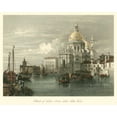 thumbnail image 2 of Leitch, W.L. 32x26 Gold Ornate Wood Framed with Double Matting Museum Art Print Titled - Church of Santa Maria della Salute, 2 of 4