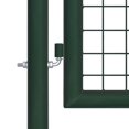 thumbnail image 2 of vidaXL Fence Gate Steel 100x125 cm Green, 2 of 4