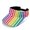Rainbow Hearts, variant on Open Top Sun Visor Cap for Tennis Beach, Polyester Fabric Lightweight Open Top Visor Hat, Leopard Print