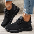 thumbnail image 4 of Domzle Women's Walking Shoes Comfortable Cushion Running Tennis Shoes Non-Slip Athletic Workout Cross Training Sports Fashion Sneakers Black 39, 4 of 4