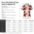 thumbnail image 4 of Bixox Men's Lilies Flowers Printed Short Sleeve Skinny Athletic T-Shirt, 4 of 6