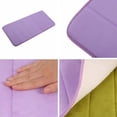 thumbnail image 6 of KEINXS Clearance! Microfibre Memory Foam Bathroom Shower Bath Mat With Non Slip Back Useful Purple, 6 of 6